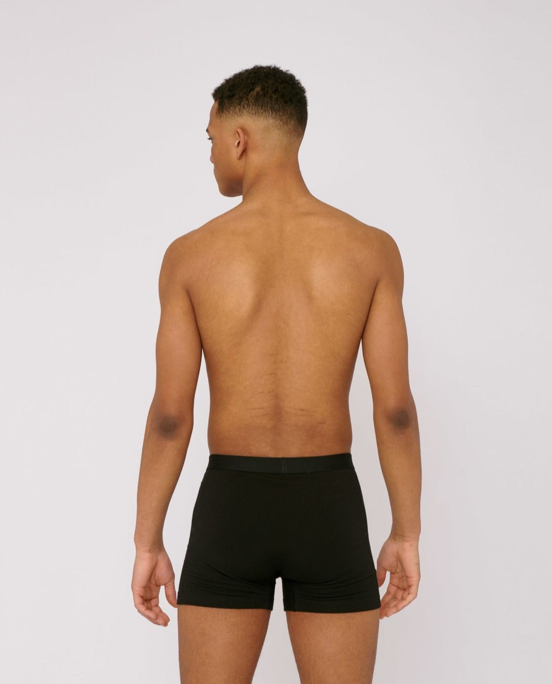 Pack 2 boxers noirs en coton bio - black