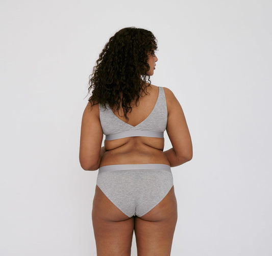 Pack 2 culottes grises en tencel - grey melange
