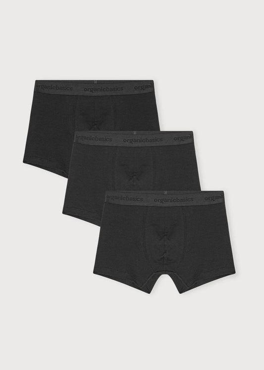 Pack 3 boxers en coton bio | Noir "core boxers 3-pack black"