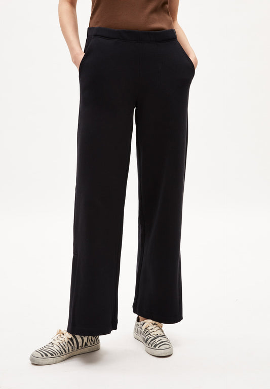 Pantalon noir en coton bio - rafaelaa black