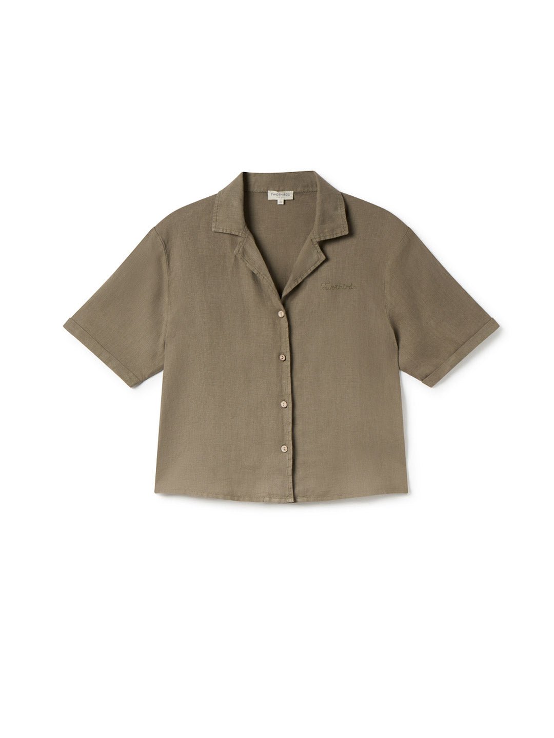 Chemise en lin | beige "Rano - light khaki"
