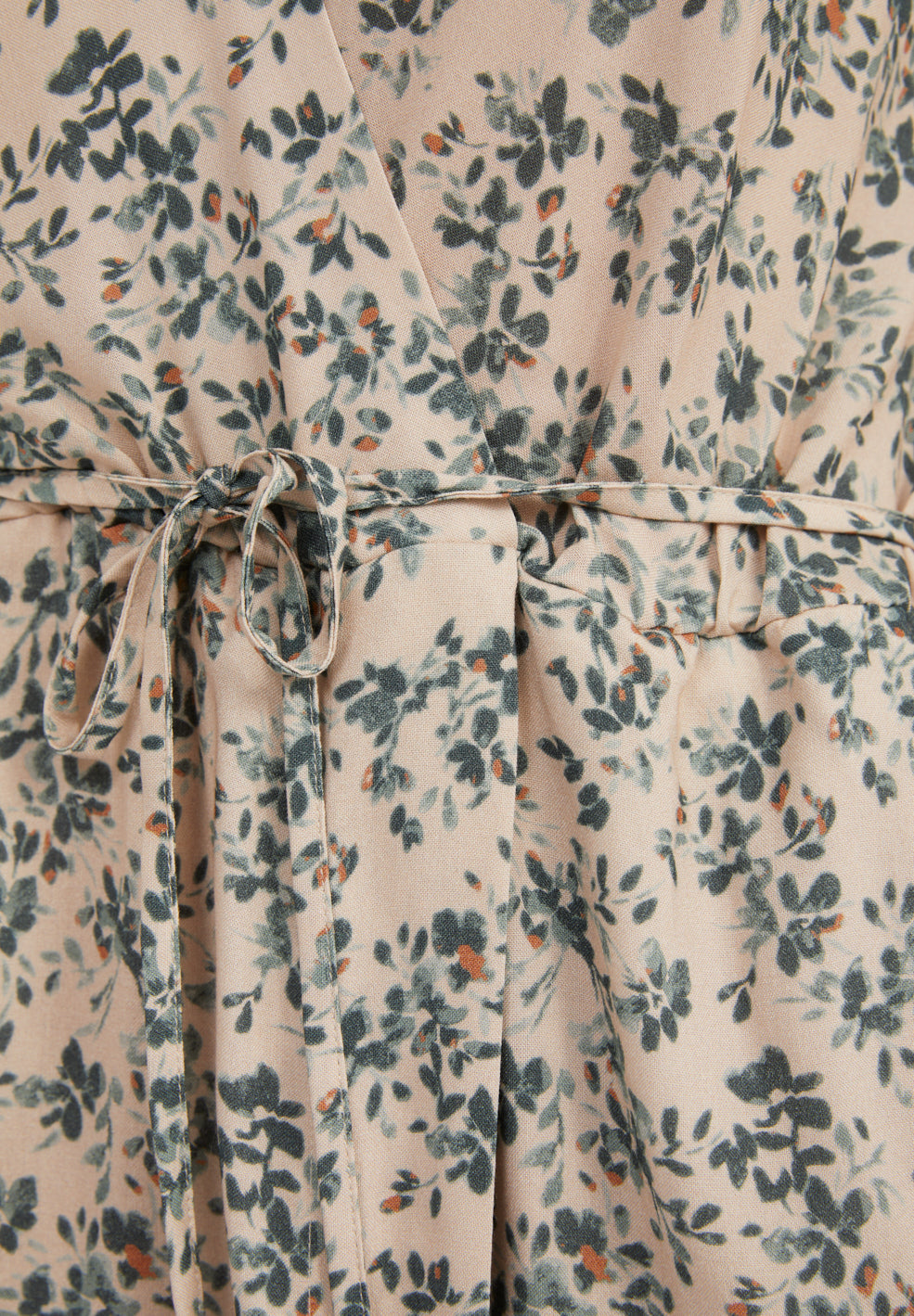 Robe midi à manches 3/4 fleurie en lenzing - RAUHAA