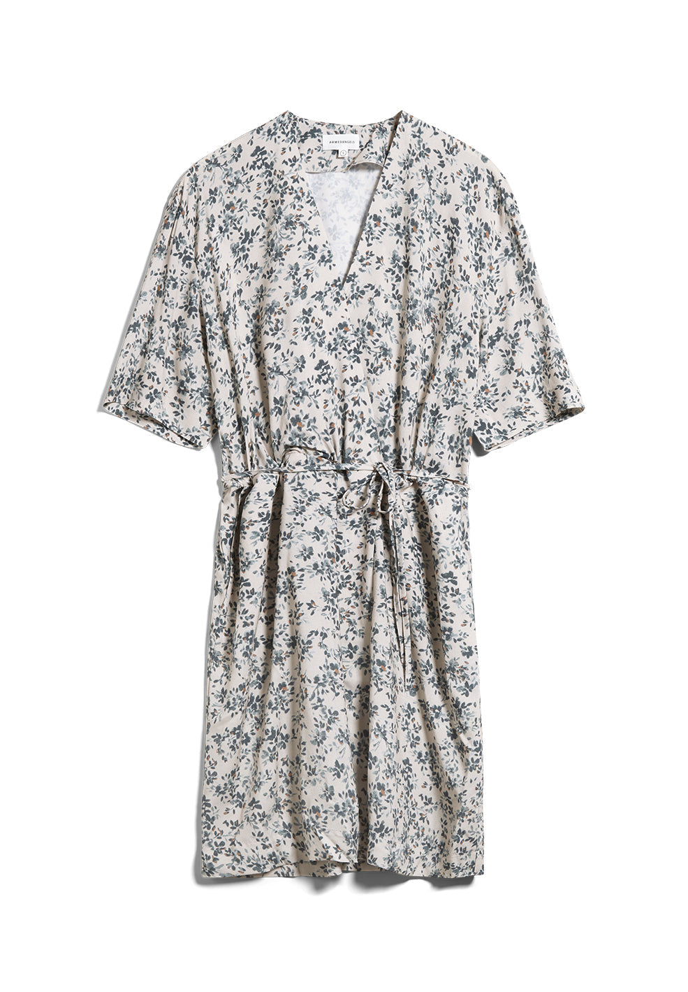Robe midi à manches 3/4 fleurie en lenzing - RAUHAA