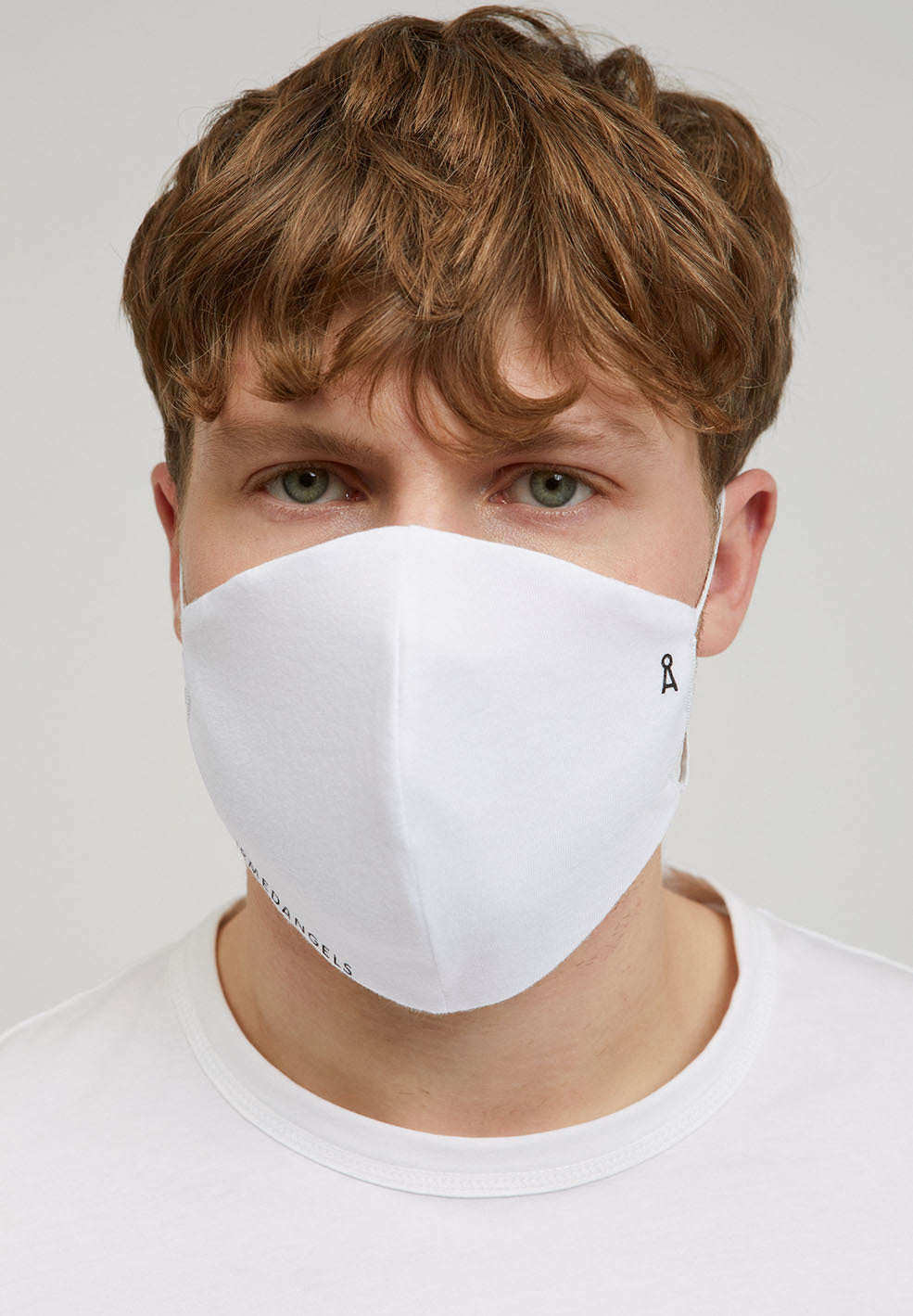 Masque blanc en coton bio et polyester recyclé - Redaav AA