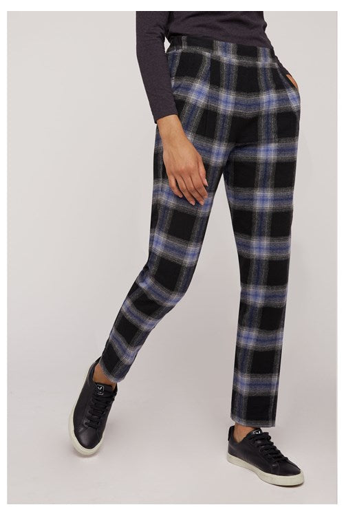 Pantalon carreaux en coton bio - reiko