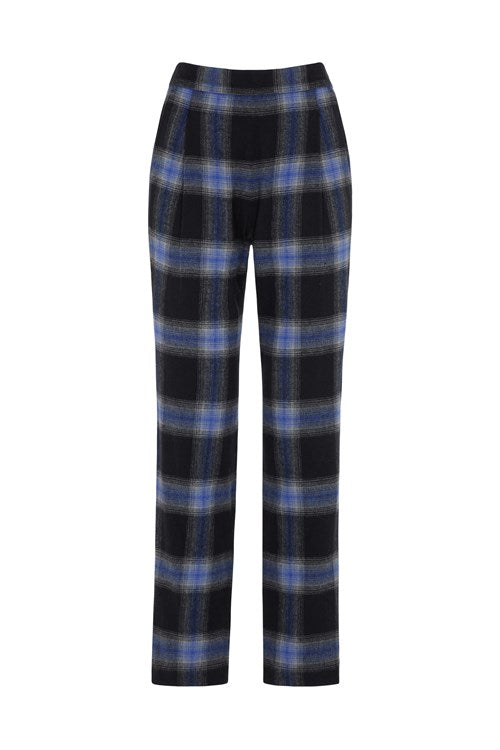 Pantalon carreaux en coton bio - reiko