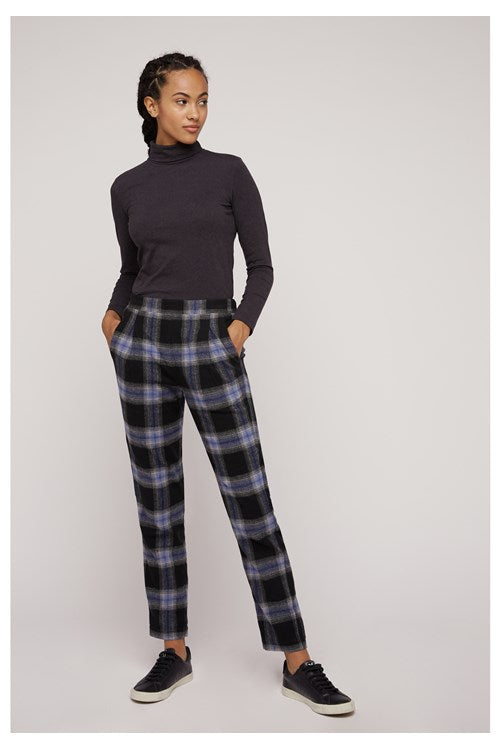 Pantalon carreaux en coton bio - reiko