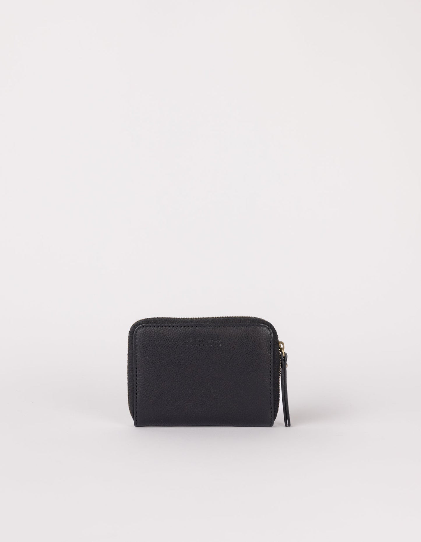 Portefeuille en cuir certifié | noir "Robbie - Black soft grain leather"