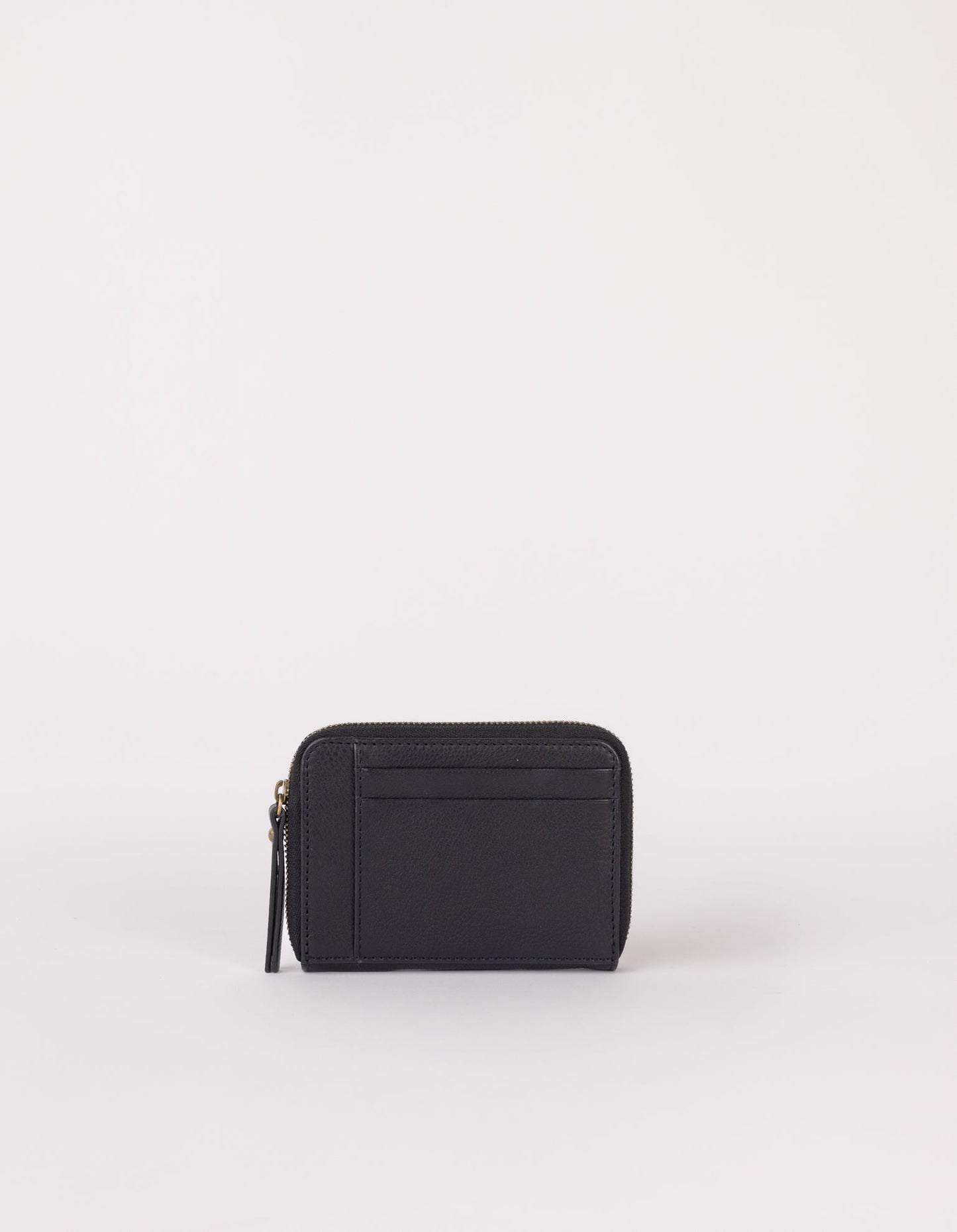 Portefeuille en cuir certifié | noir "Robbie - Black soft grain leather"