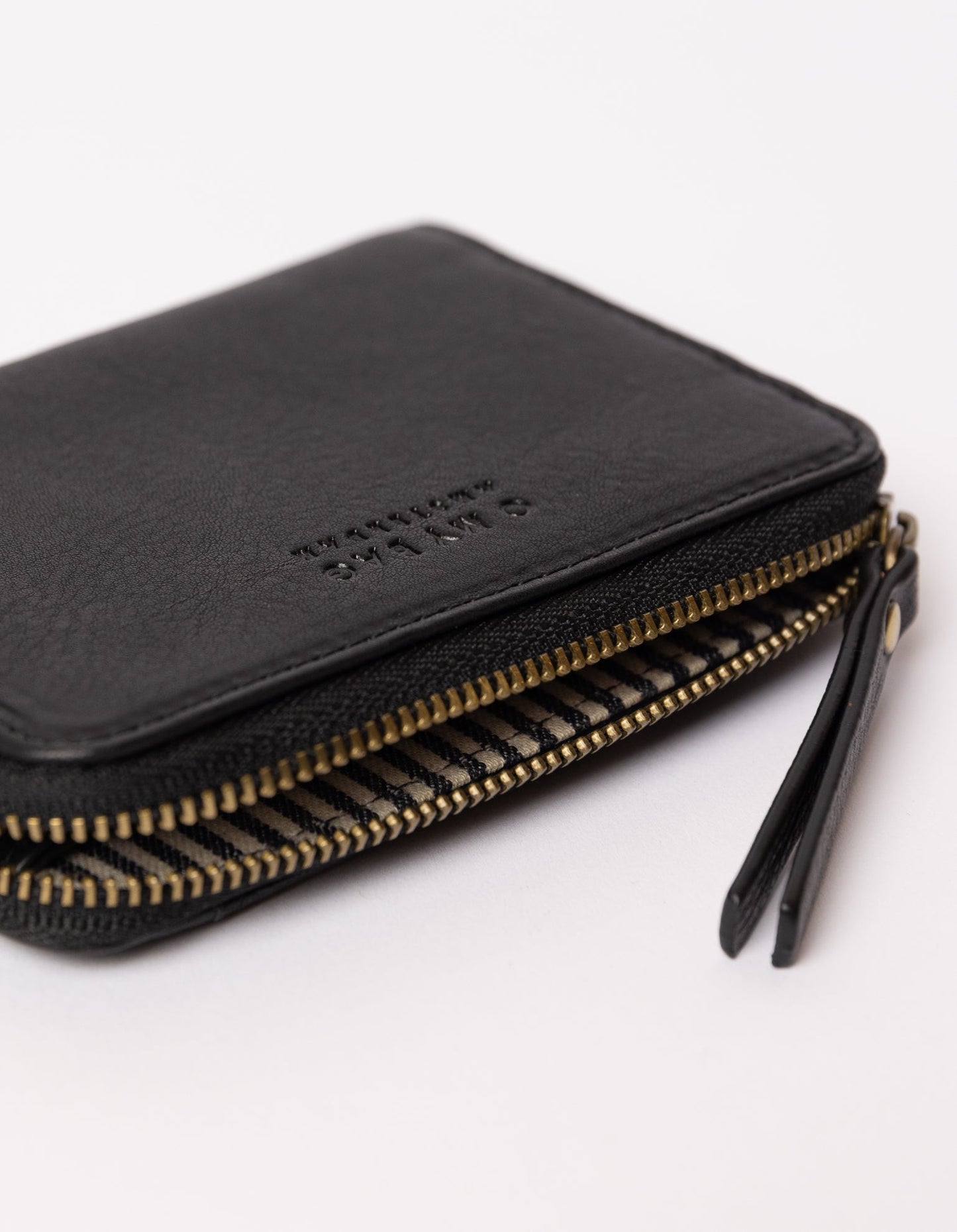 Portefeuille en cuir certifié | noir "Robbie - Black soft grain leather"