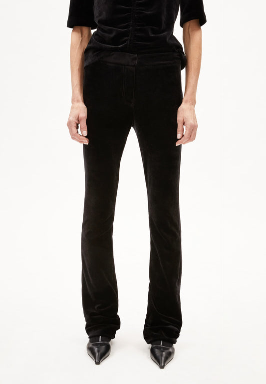 Pantalon flare en tencel | noir "ronjaal - black"