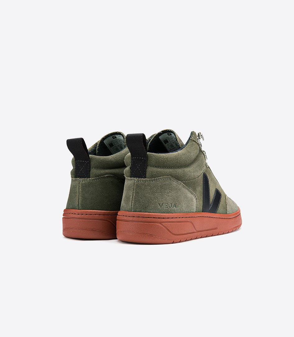 Baskets roraima suede olive black rust sole