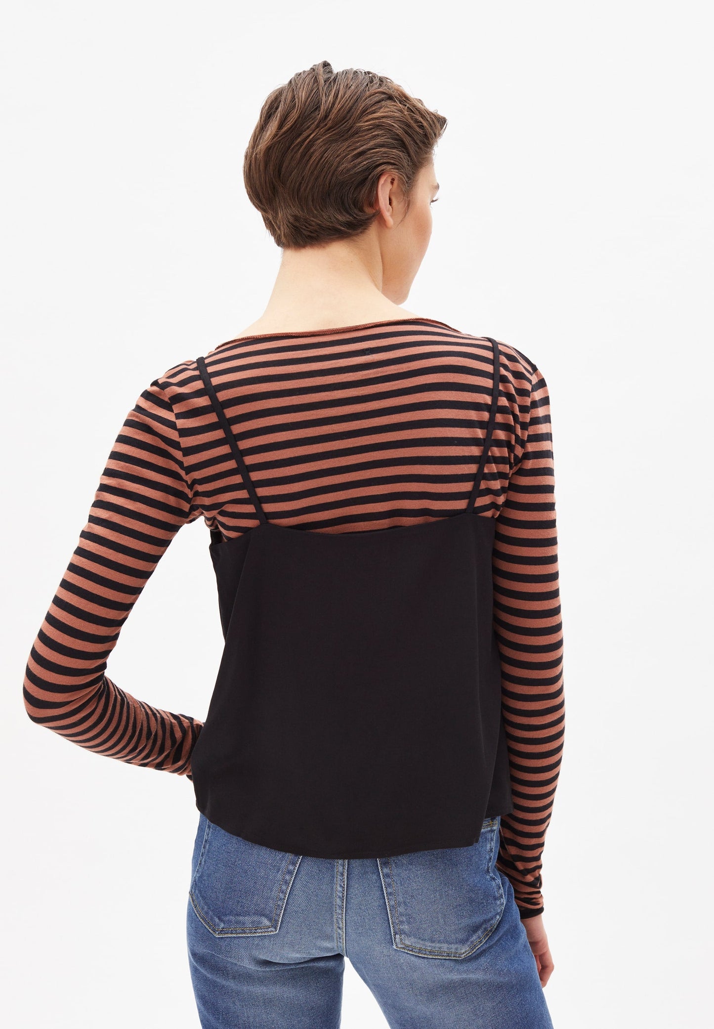 Top noir en tencel - SAADE black