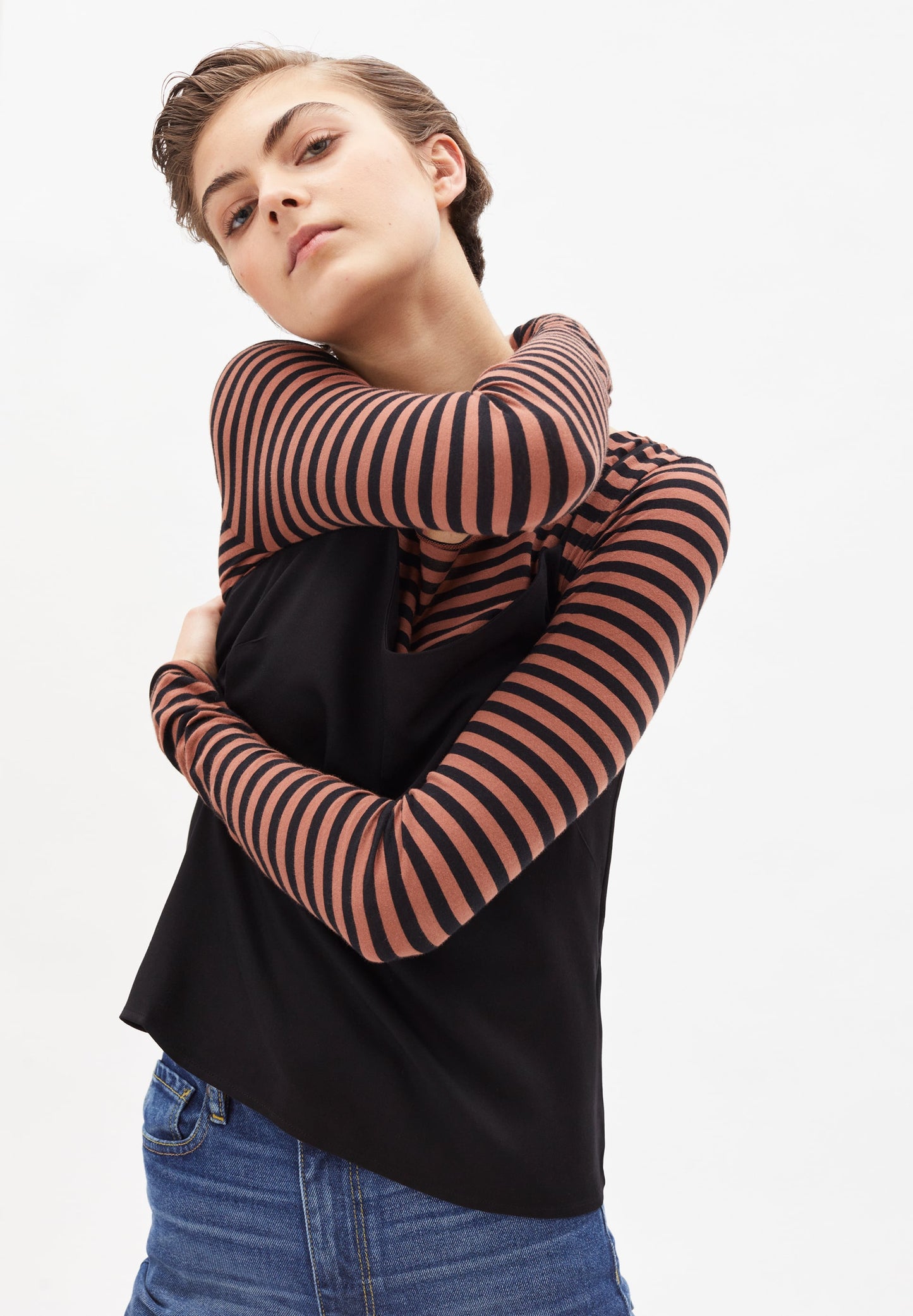 Top noir en tencel - SAADE black