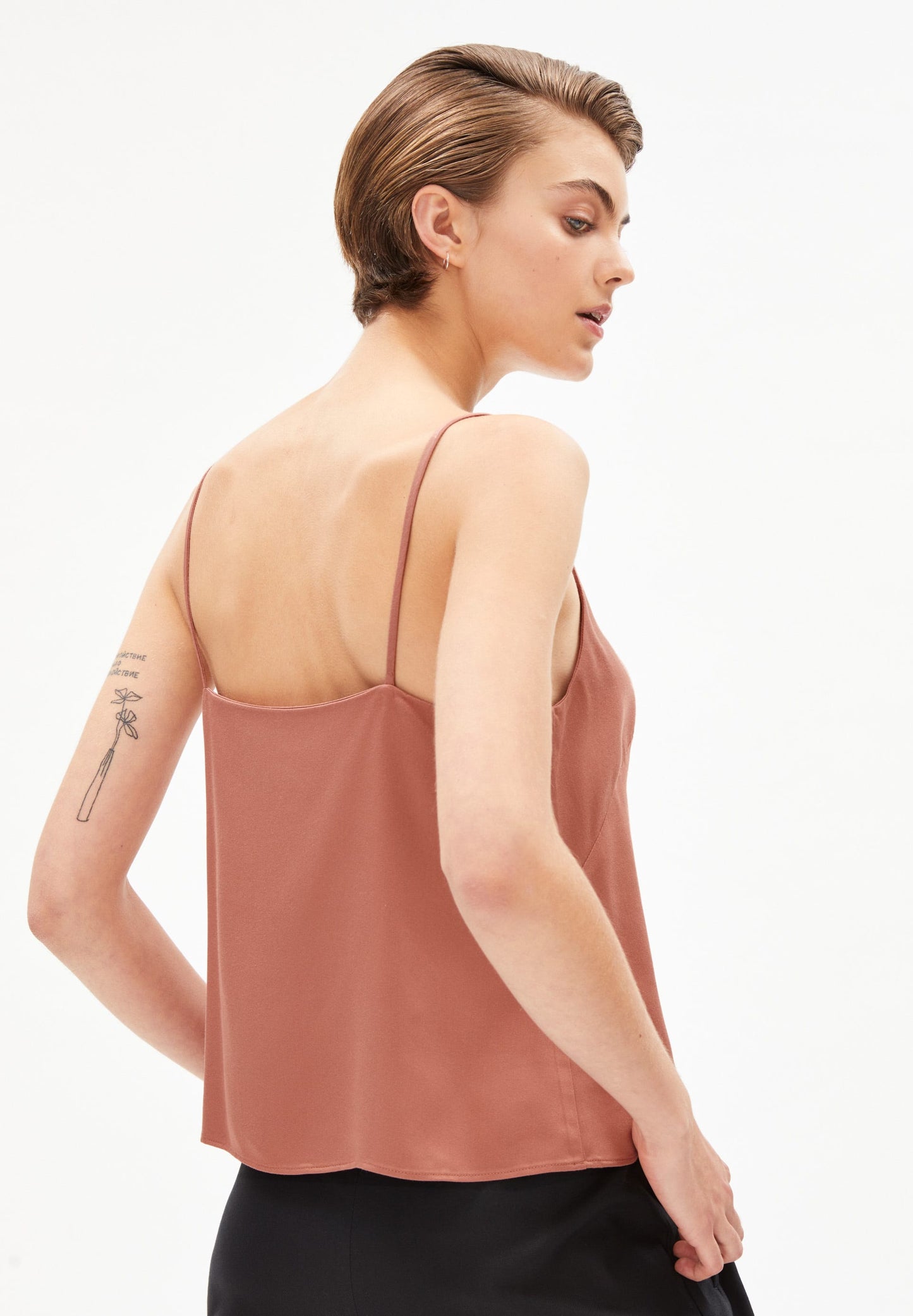 Top vieux rose en tencel - SAADE copper glow