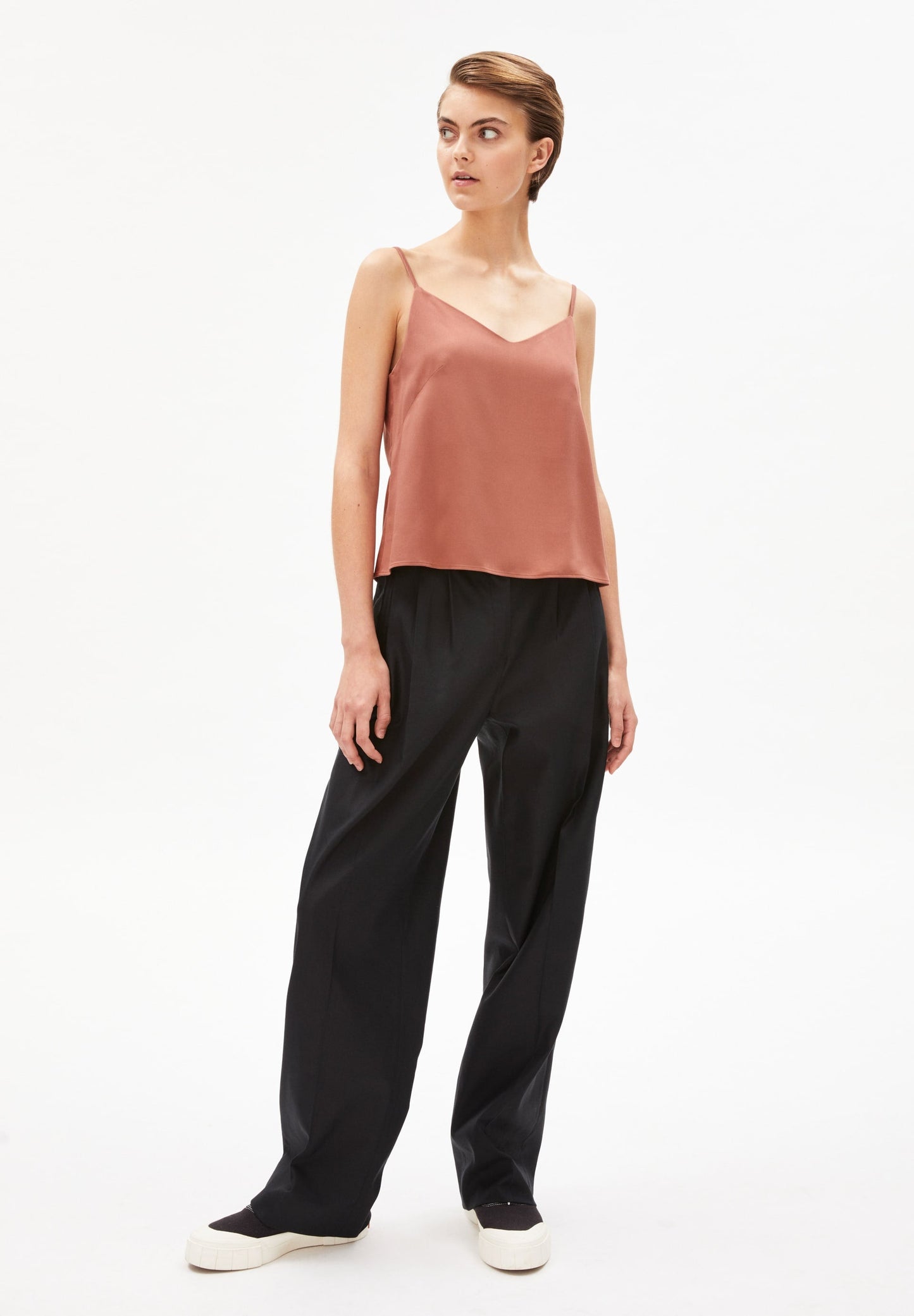 Top vieux rose en tencel - SAADE copper glow