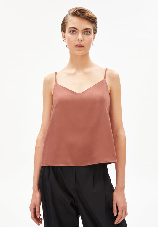 Top vieux rose en tencel - SAADE copper glow