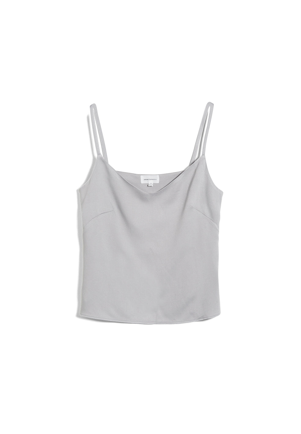Top gris clair en tencel - SAADE