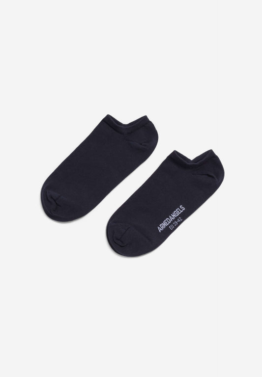 Chaussettes courtes en coton biologique | marine "saalvo - night sky"