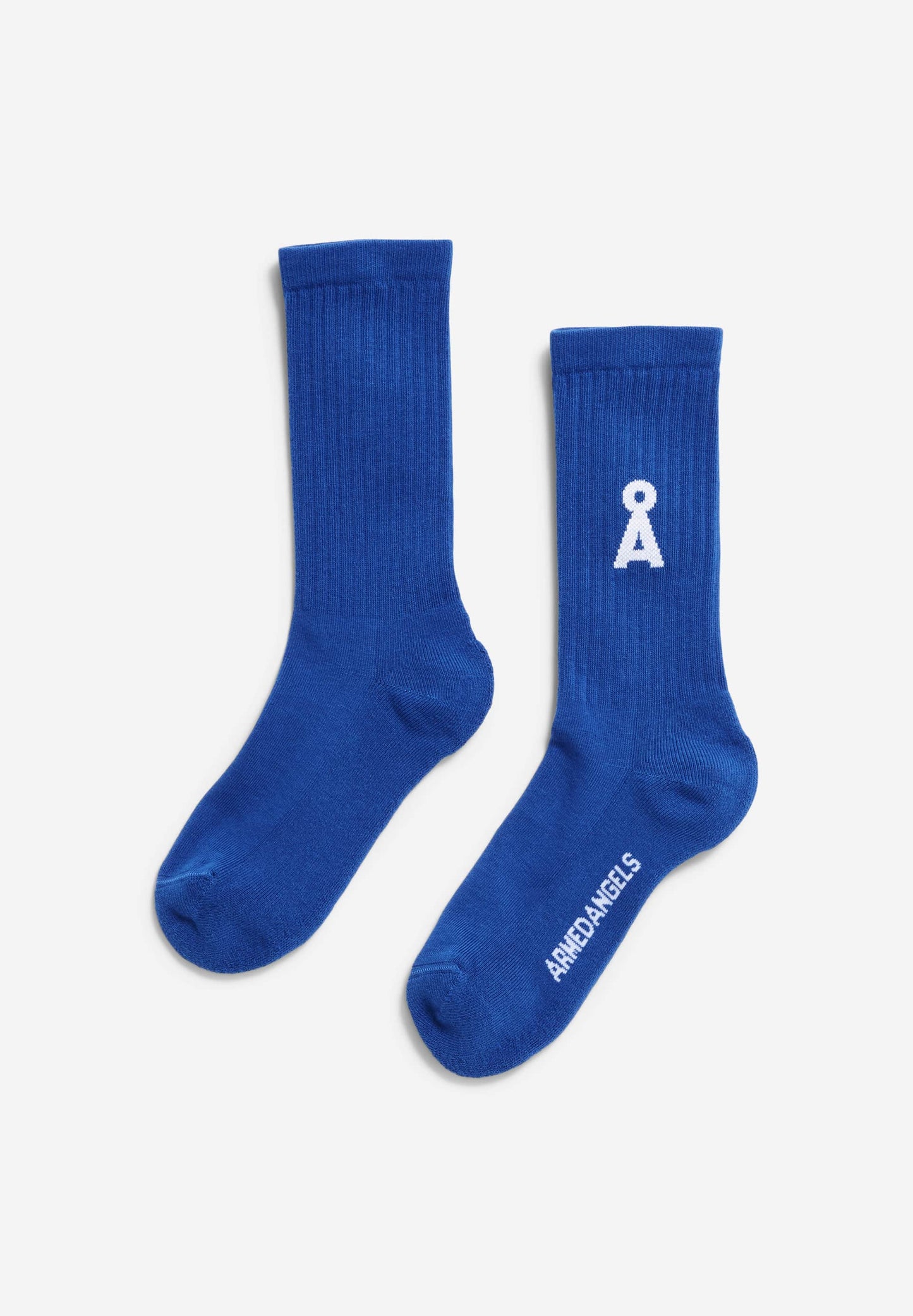 Chaussettes en coton bio et matière recyclée | bleu "saamus bold dynamo blue"
