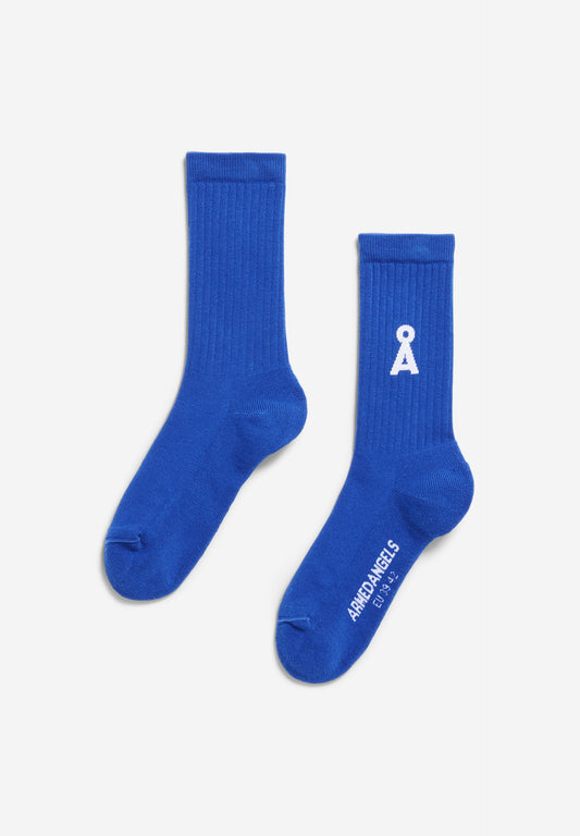 Chaussettes en coton biologique | bleu "Saamus bold - dynamo blue"