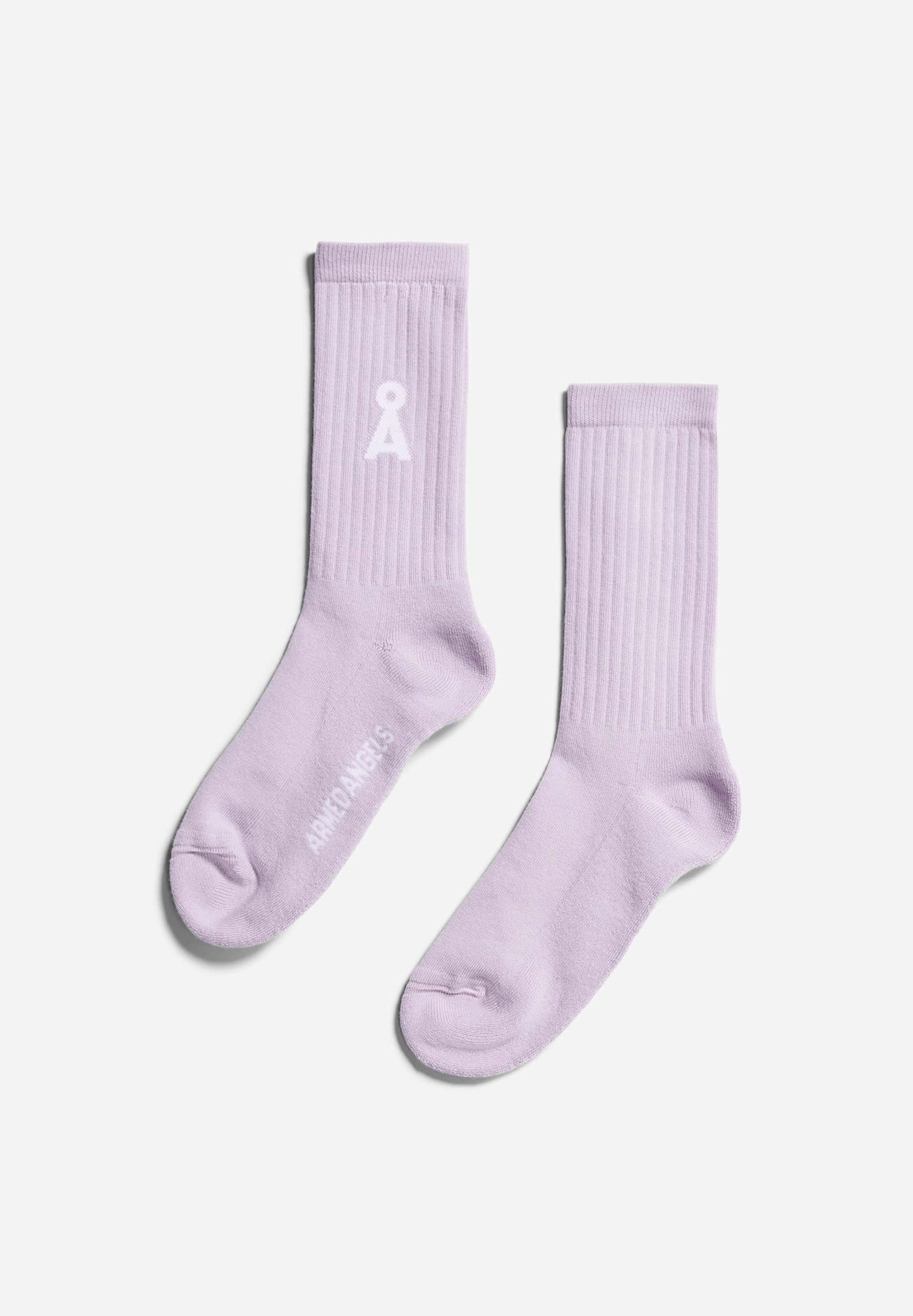 Chaussettes en coton bio et recyclé | violet "saamus bold lavender light"