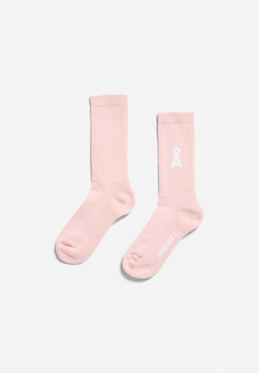 Chaussettes en coton bio | rose clair "saamus bold - light blush"