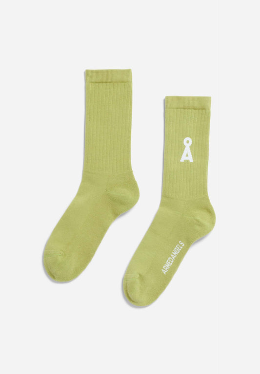 Chaussettes en coton bio | vert "saamus bold - new moss"