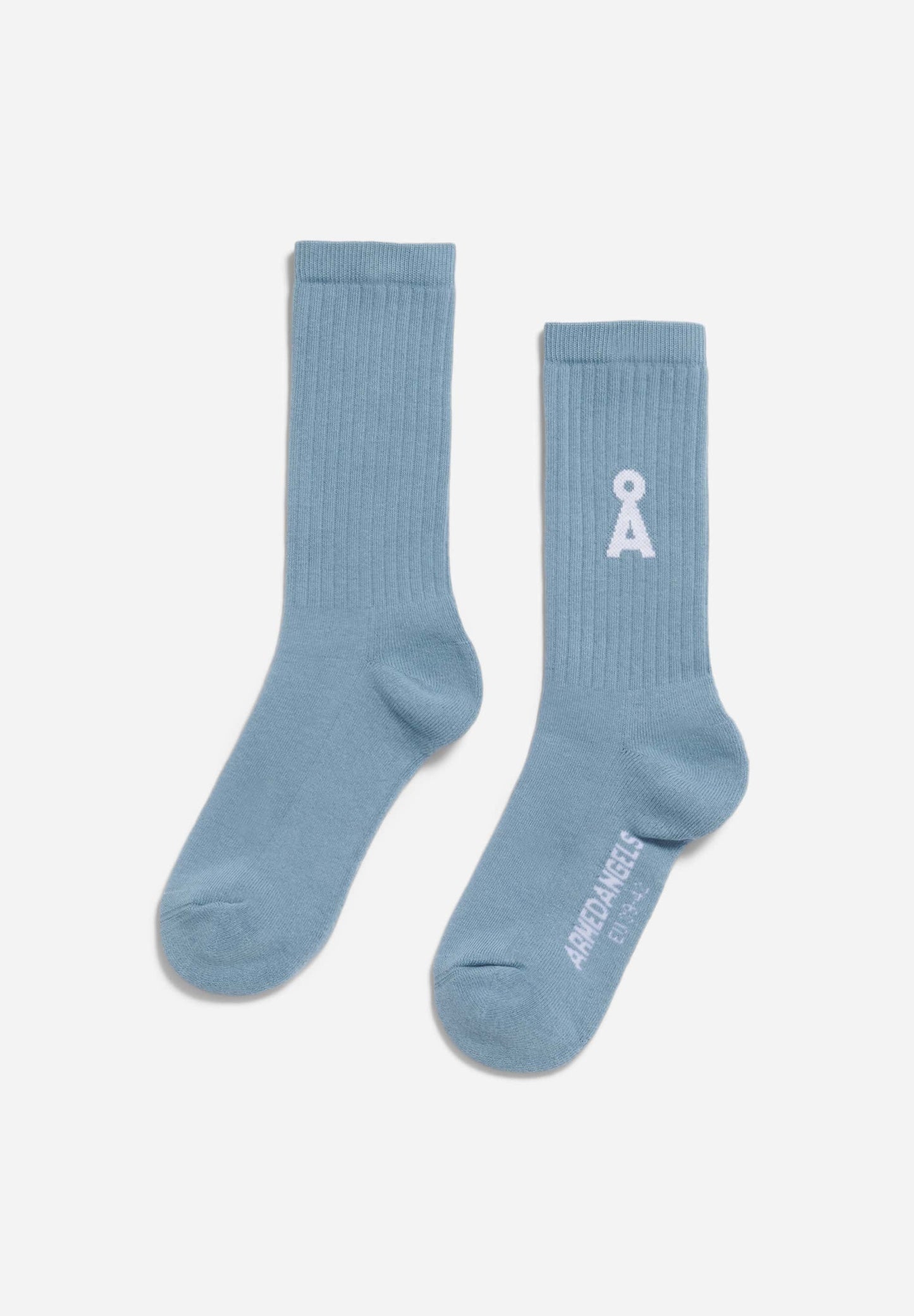 Chaussettes en coton biologique | bleu "Saamus bold - pigment blue"
