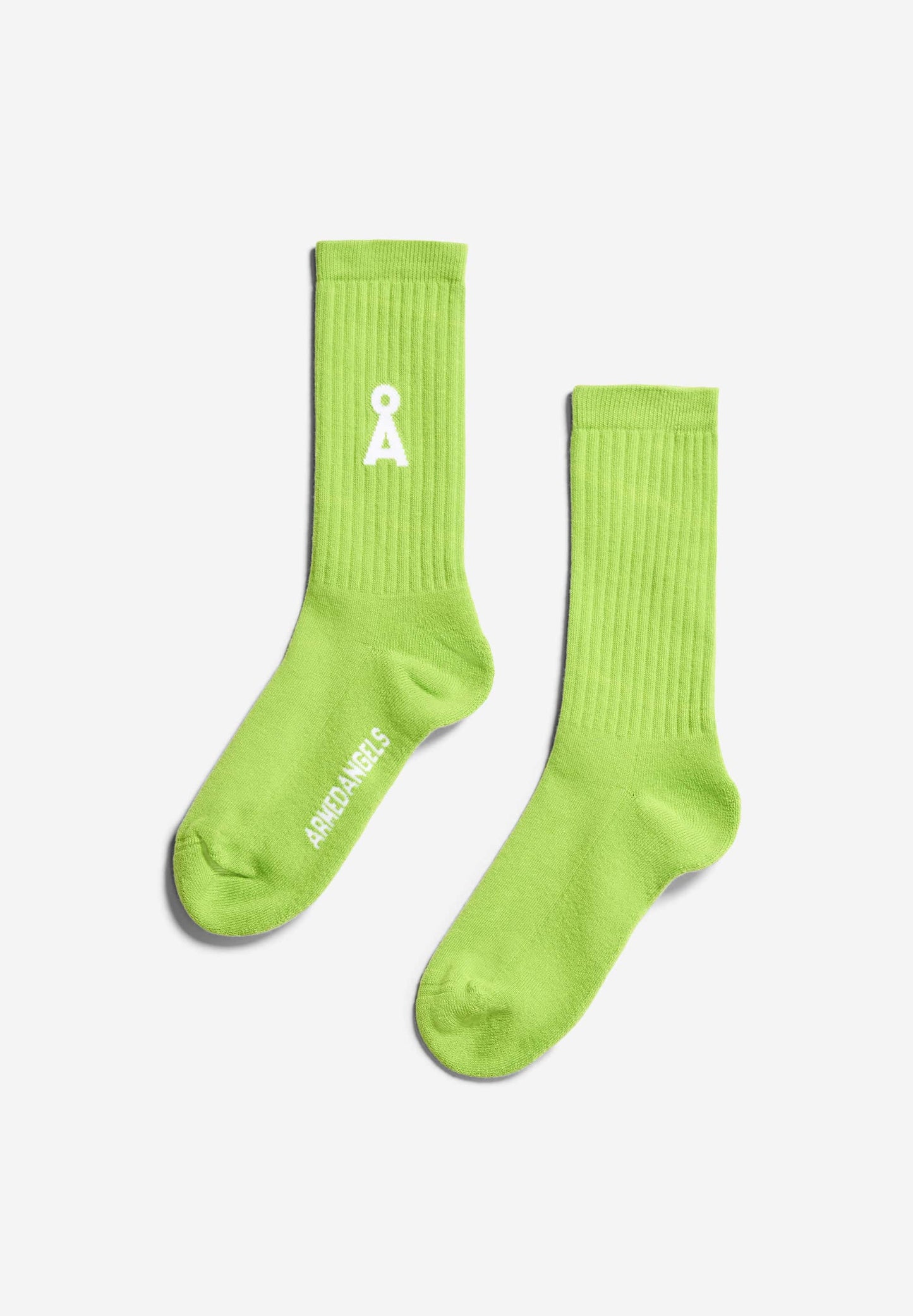 Chaussettes en coton bio et recyclé | vert "saamus bold super lime"