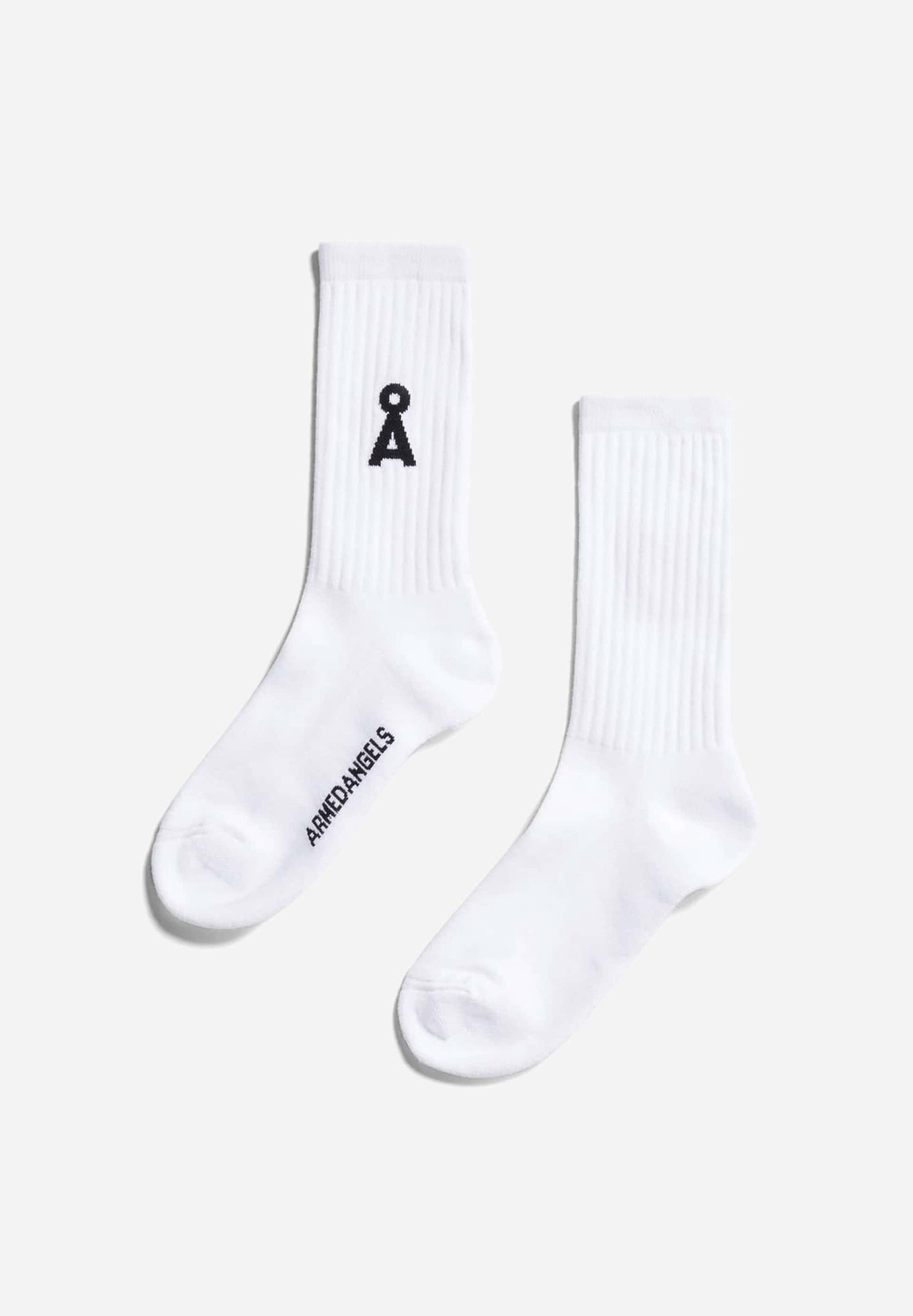 Chaussettes en coton biologique | blanc "Saamus bold - white"