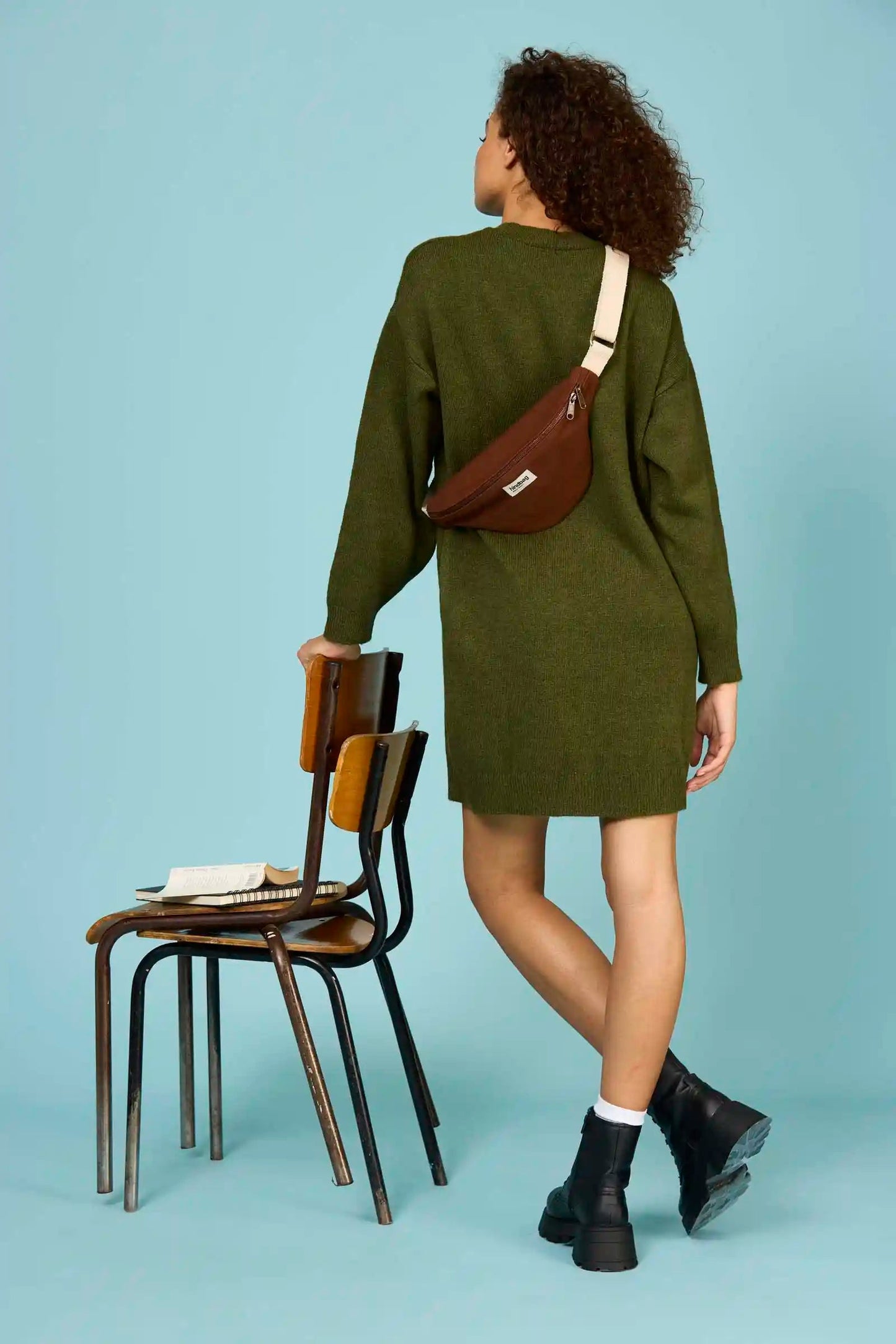 Banane en coton bio | marron "olivia chocolat"