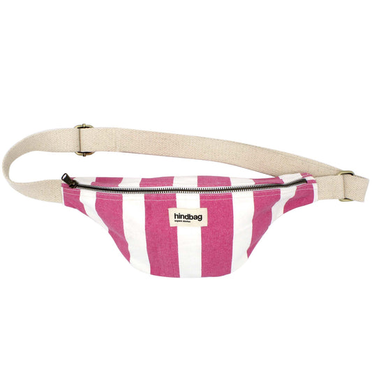 Banane en coton bio | rayée rose "olivia rayures roses"
