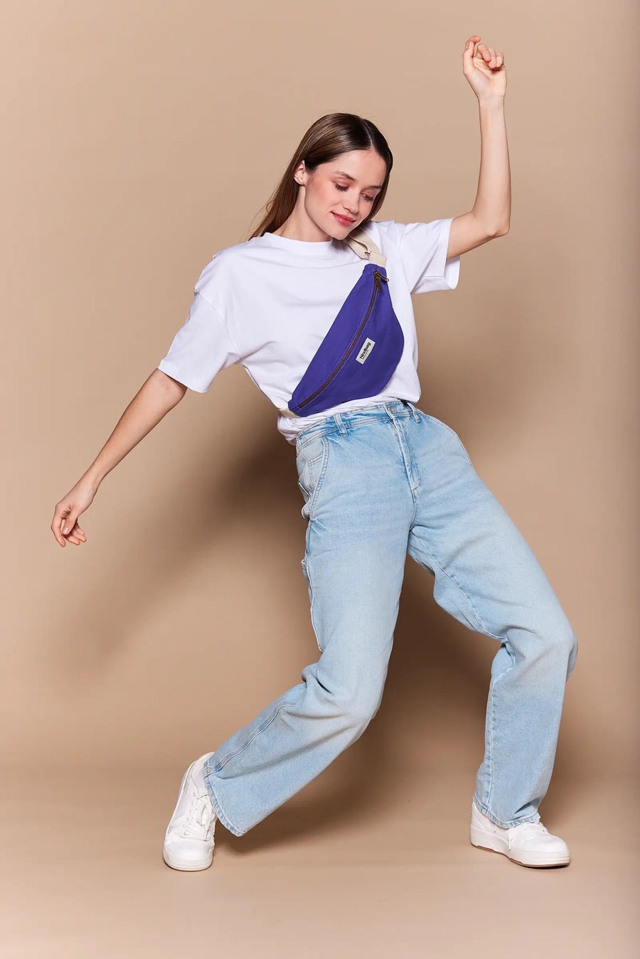 Banane en coton bio | violet "olivia violet"