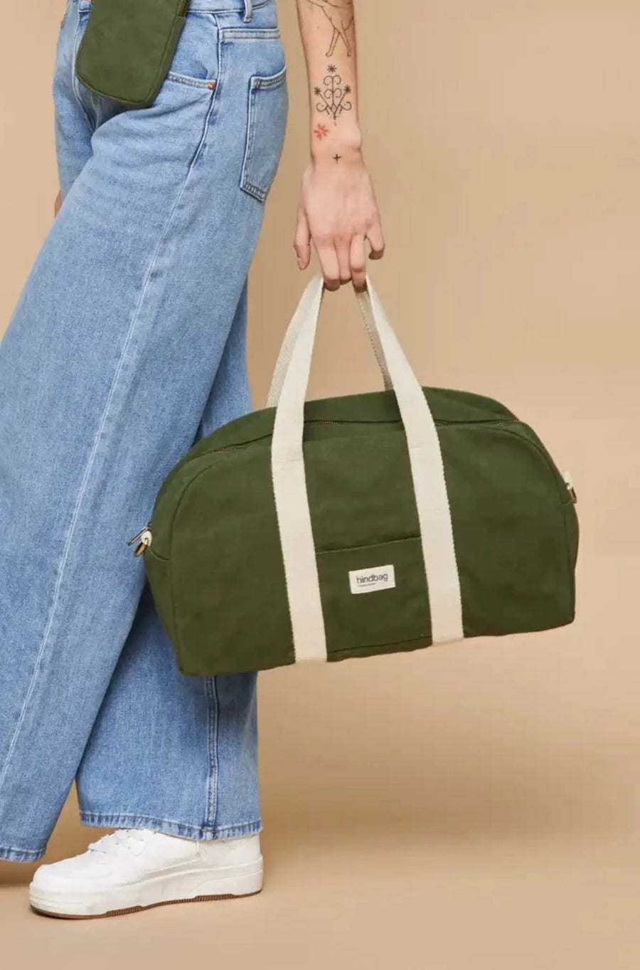 Sac bowling en coton bio | olive "charlie olive"