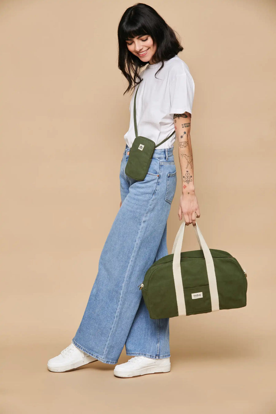 Sac bowling en coton bio | olive "charlie olive"