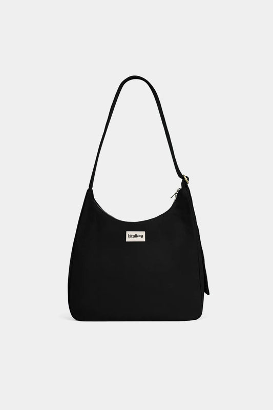 Sac bandoulière en coton biologique | noir "hobo claire - noir"