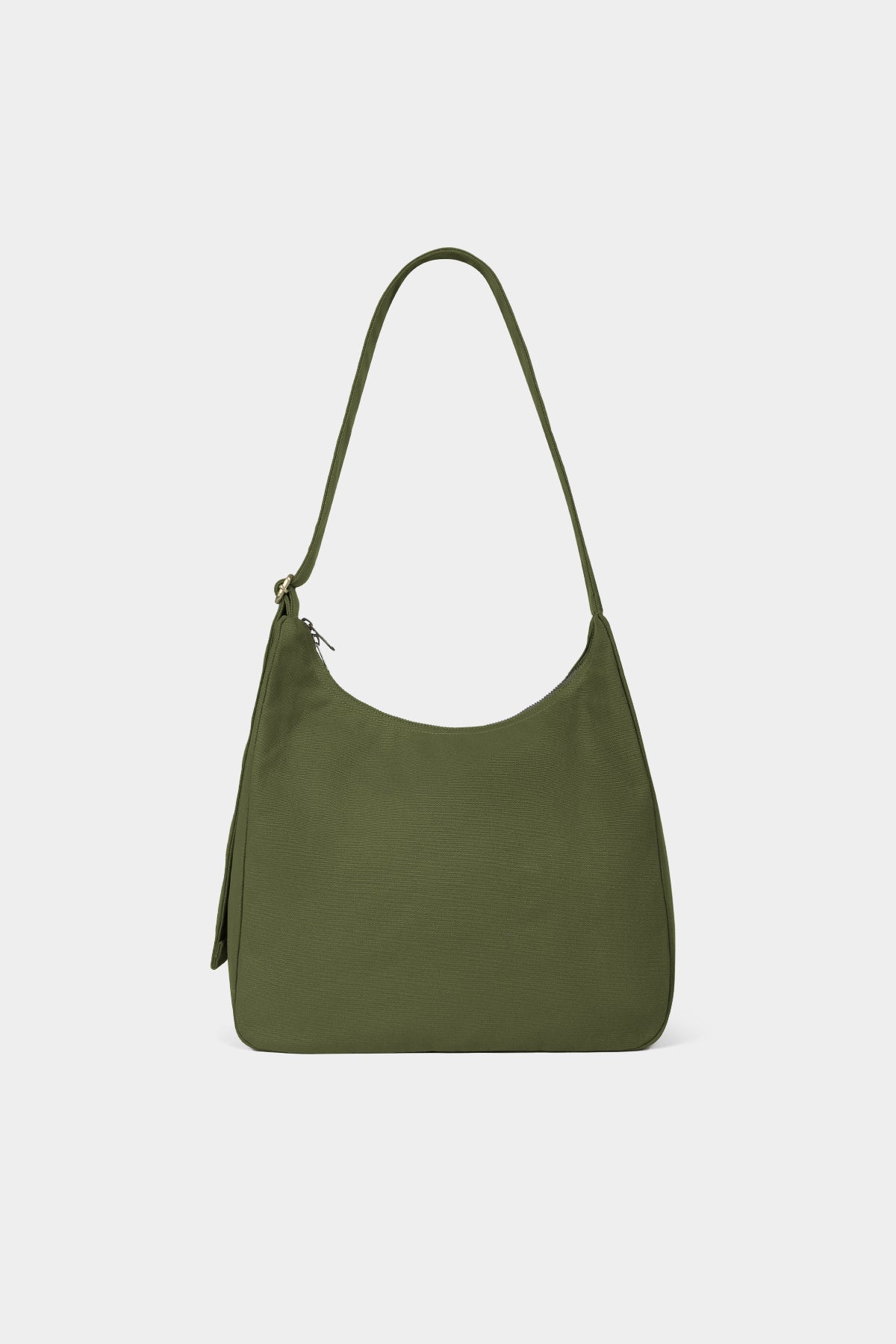 Sac à bandoulière en coton biologique | vert "sac hobo claire - olive"