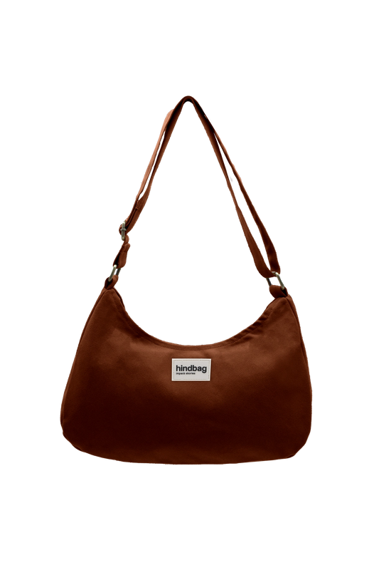 Sacs bandoulière en coton biologique |  "rosa chocolat""