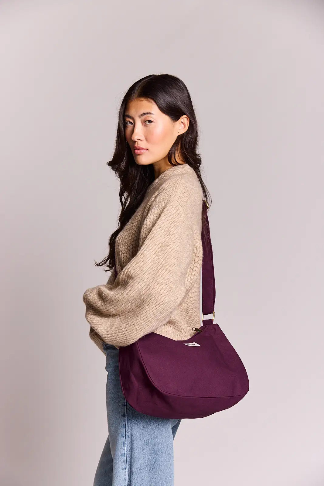 Sac en coton bio | prune "rosa prune"