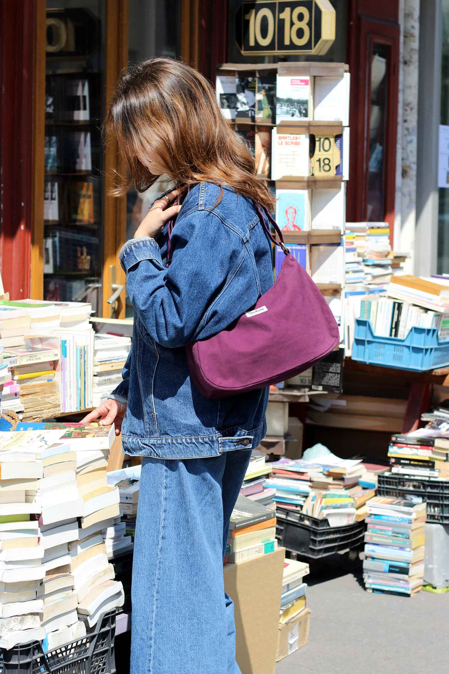 Sac en coton bio | prune "rosa prune"