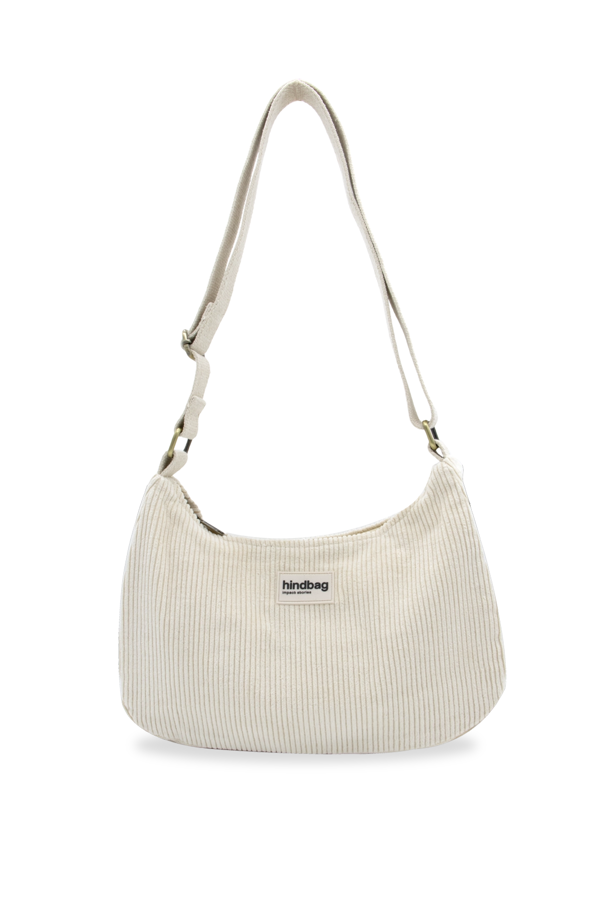 Sac bandoulière en coton bio | écru "rosa velours beige"
