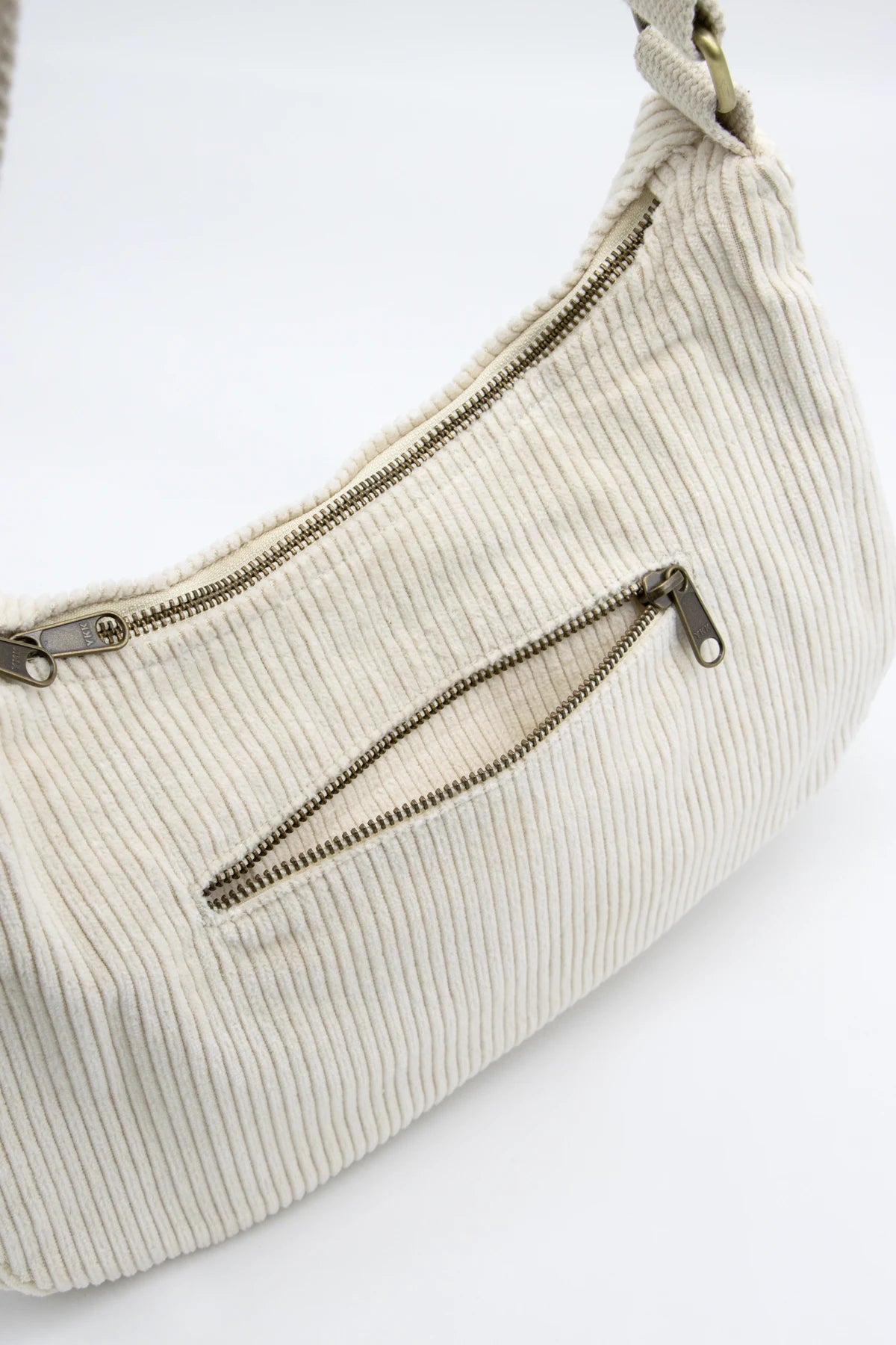 Sac bandoulière en coton bio | écru "rosa velours beige"