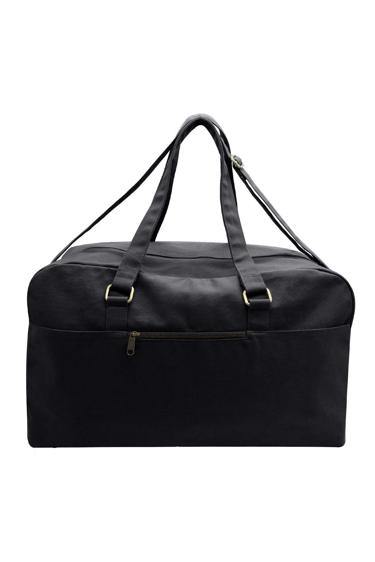 Sac de voyage déperlant en coton biologique | noir "yves"