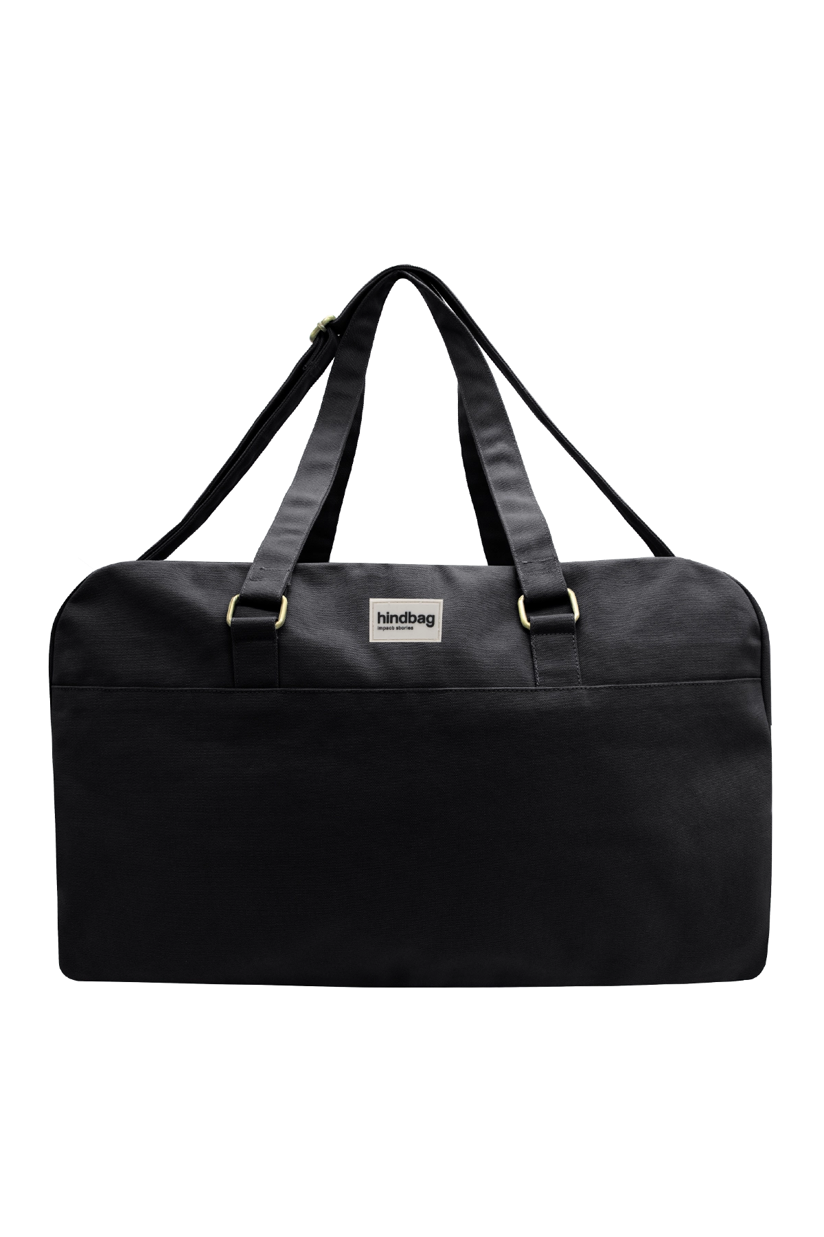 Sac de voyage déperlant en coton biologique | noir "yves"