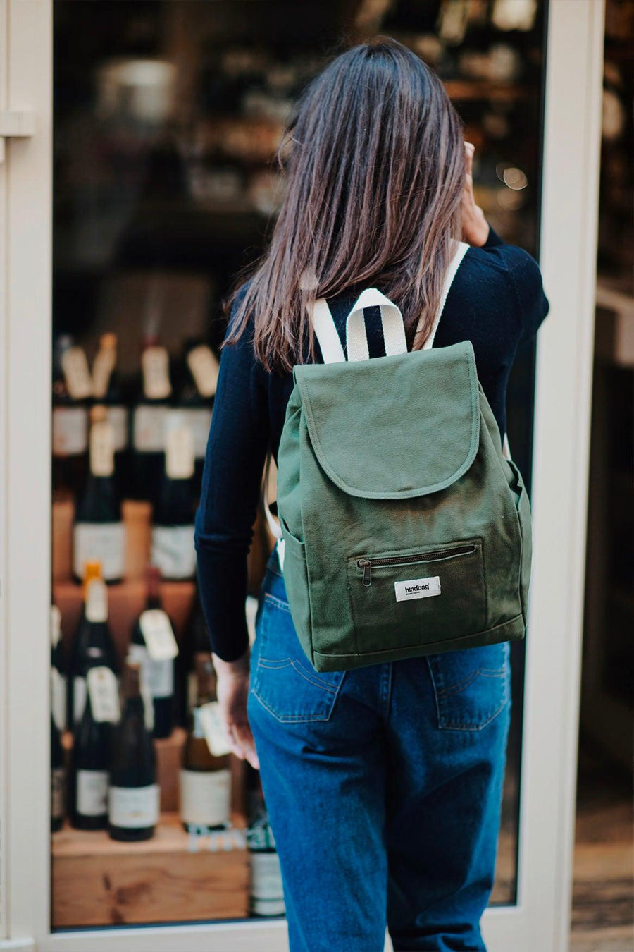 Sac à dos en coton bio | Olive "eliot olive"