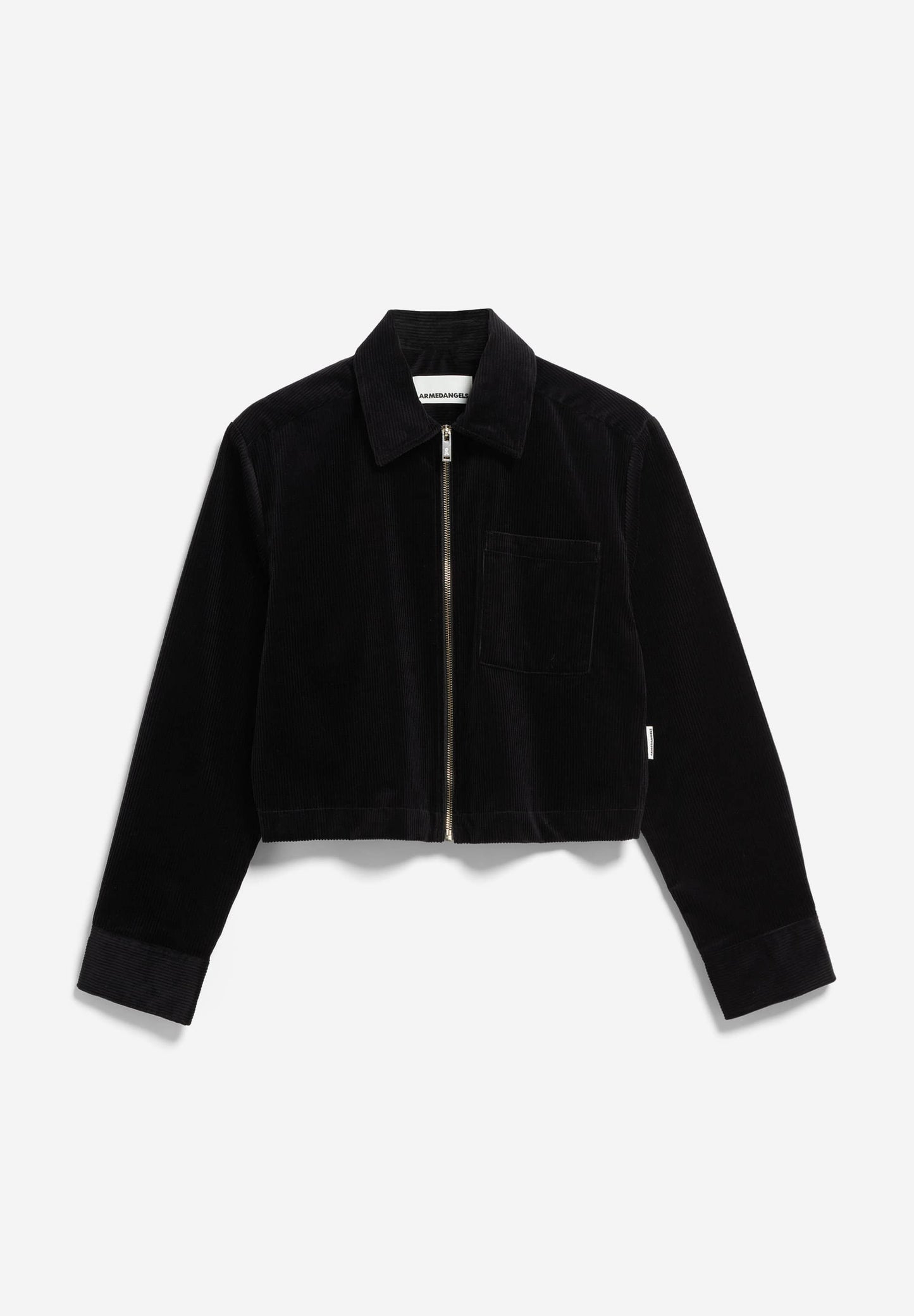 Veste velours en coton bio | noir "saedaa corduroy - black"