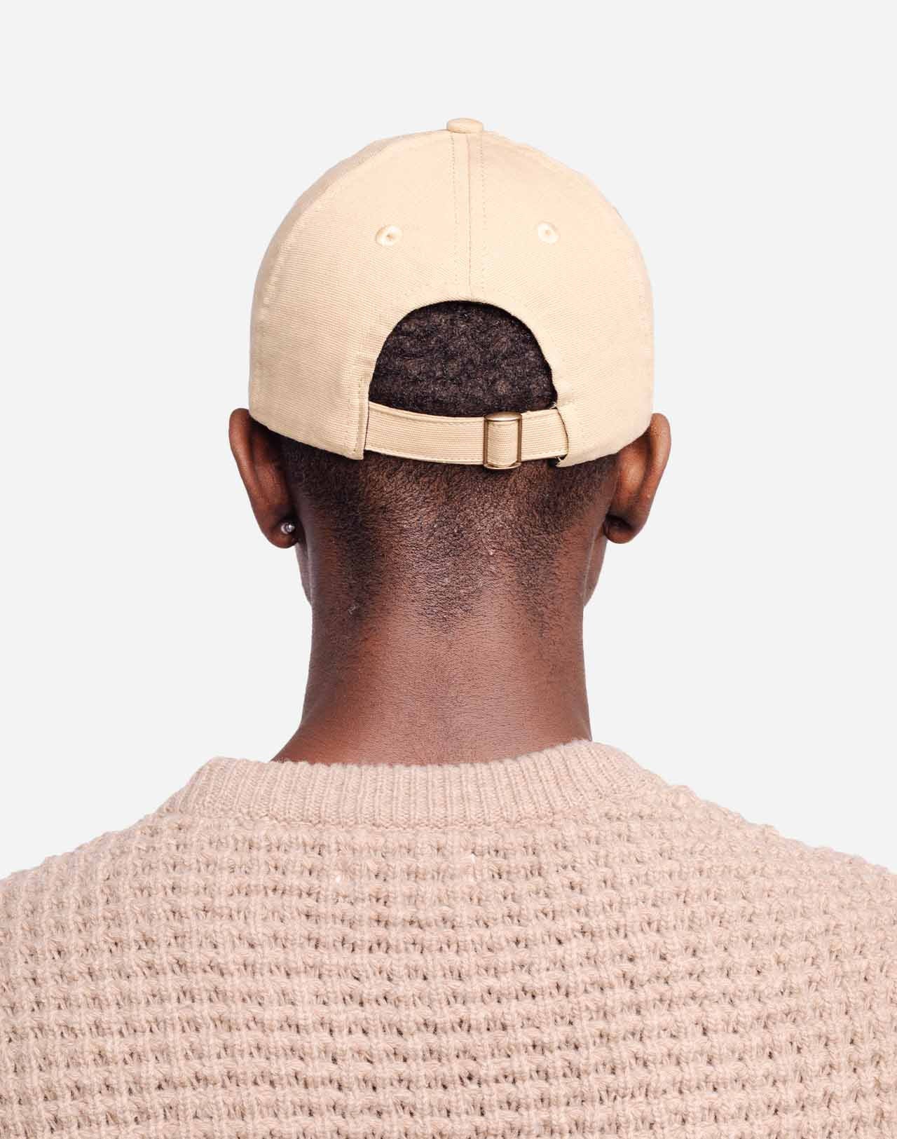 Casquette en coton bio | beige "six pannel hiking club"
