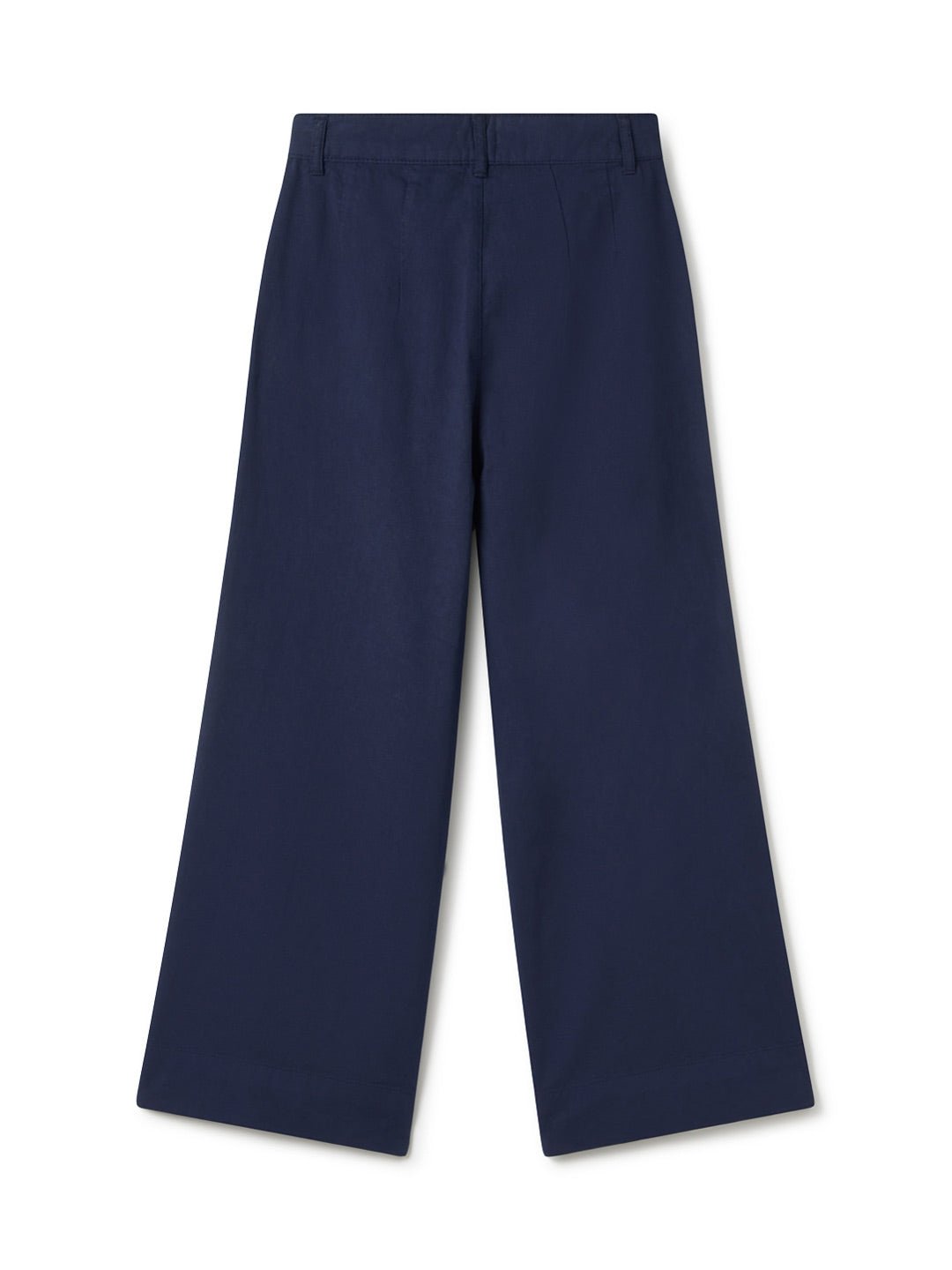 Pantalon ample en coton biologique | bleu "Sandhamn - blue night"