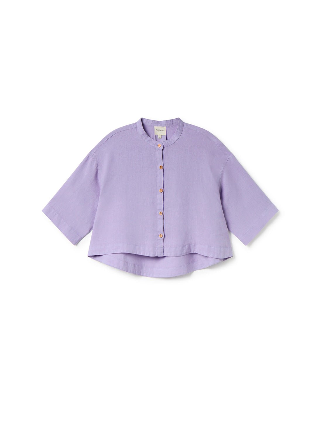 Chemise en lin | violet "Sandon - medium purple"